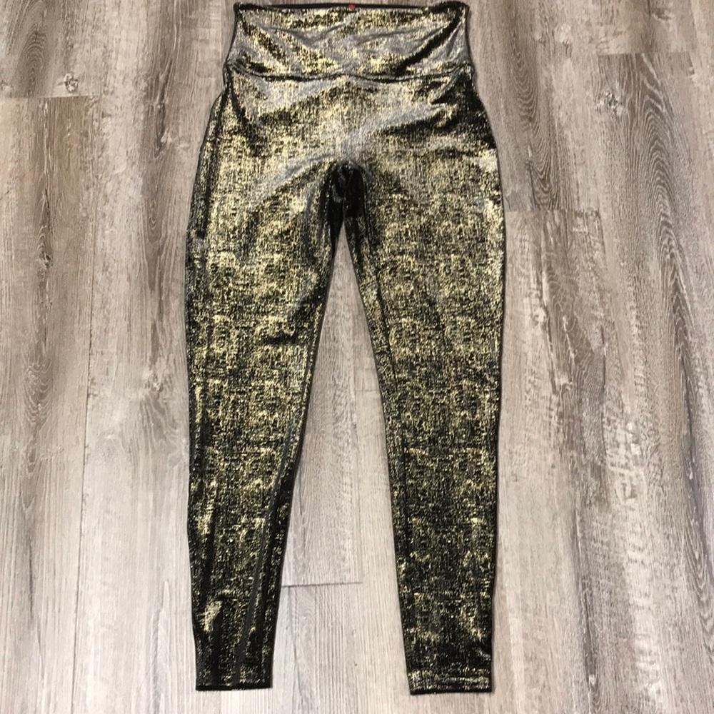 Spanx Shimmer Black/Gold Legging